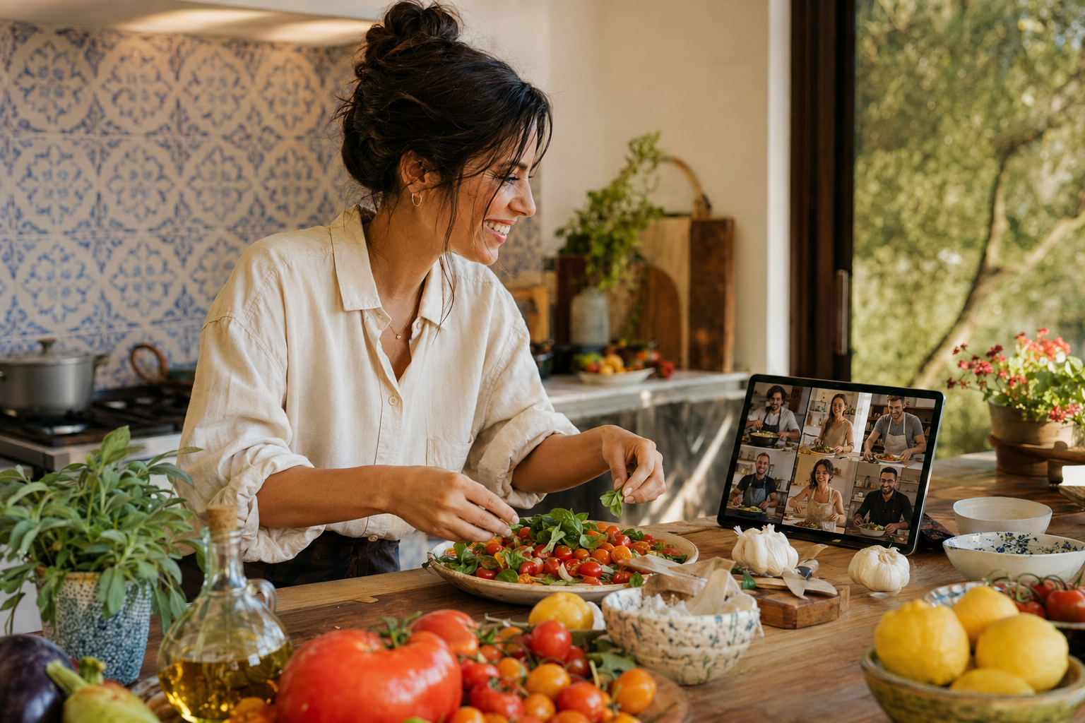 Un salon culinaire collectif Meet My Kitchen en visio